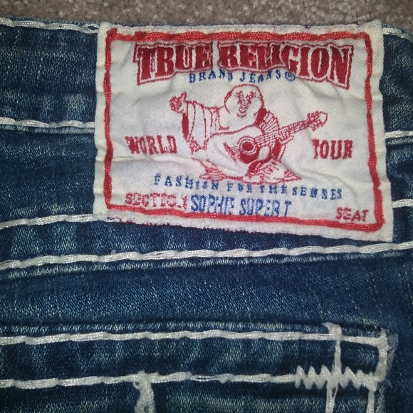 True Religion Sophie Super T Shorts size 25 - Picture 5 of 5
